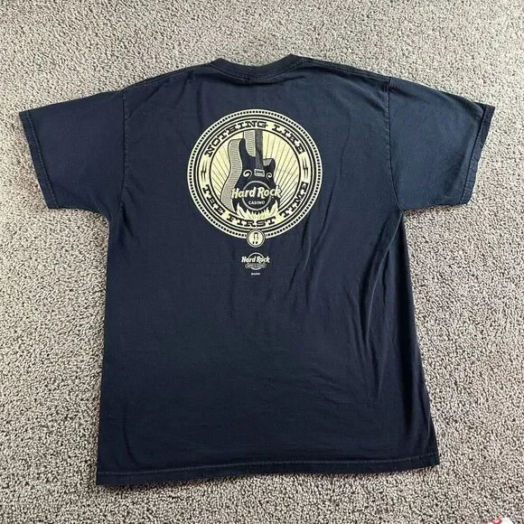 Hard Rock Casino Shirt Mens Extra Large Black Biloxi Nothing Like The First Time - Picture 2 of 11